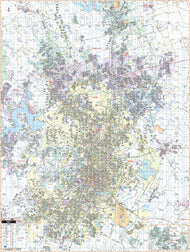 Austin Commercial Wall Map by Mapsco