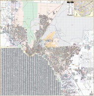 El Paso Wall Map by Universal Map