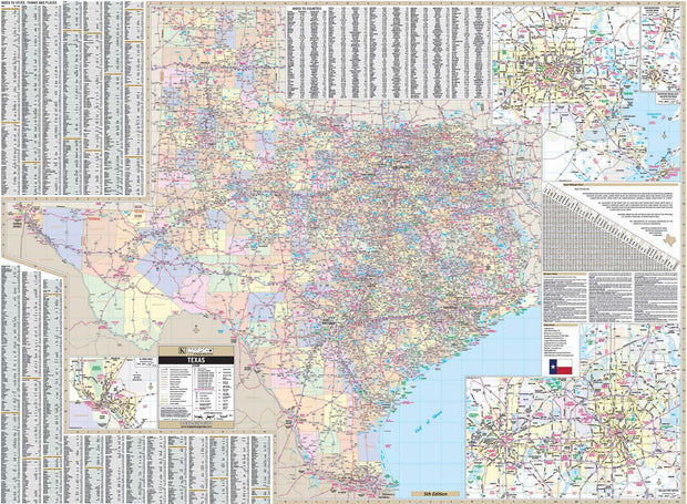 Rand McNally Louisiana State Wall Map