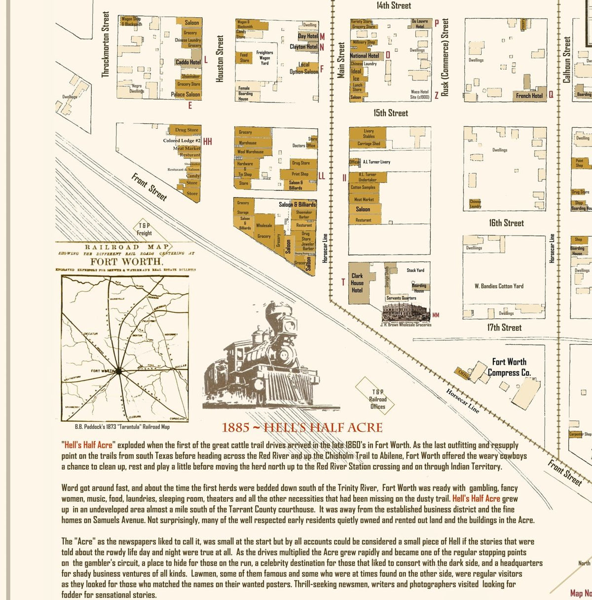 1885 Fort Worth - Hell's Half Acre