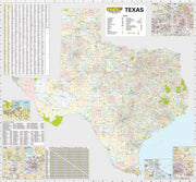 Texas Wall Map by Mapsco