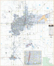 Amarillo Wall Map by Kappa Map Group