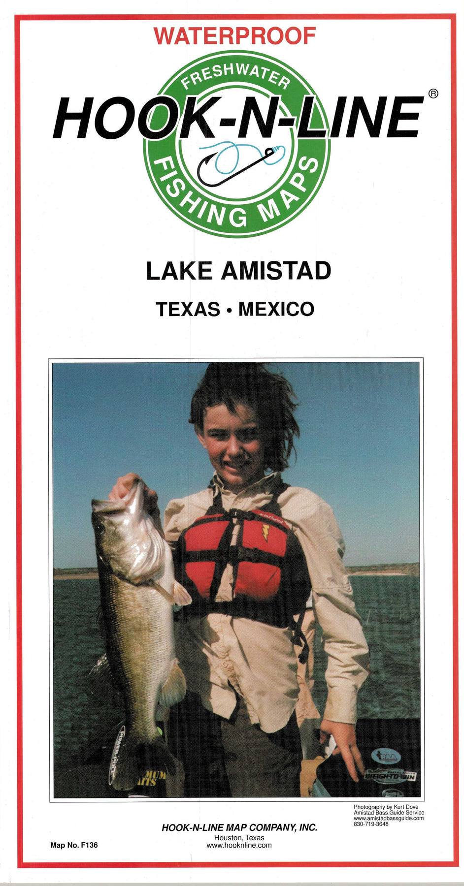 Lake Amistad Texas Fishing Map – Texas Map Store