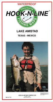 Lake Amistad Fishing Map by Hook-N-Line