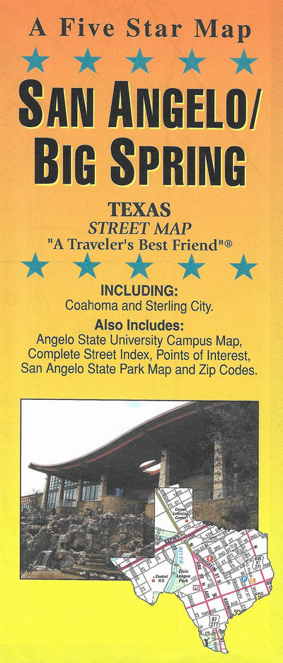 San Angelo/Big Spring by Five Star Maps