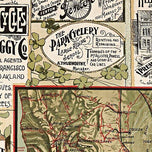 Map of California roads for cyclers, 1895