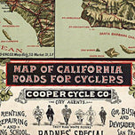 Map of California roads for cyclers, 1895