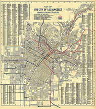 City of Los Angeles Showing Railway Systems, 1906