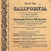 Map of California by G.W. & C.B. Colton & Co., 1876