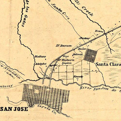 Pacific and Atlantic Rail Road between San Francisco & San Jose, 1851
