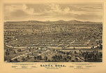 Santa Rosa, California by E S Glover, 1876