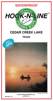 Cedar Creek Lake Fishing Map by Hook-N-Line