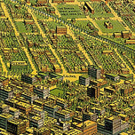 Bird's eye view of Denver Colorado, 1908