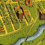 Bird's eye view of Denver Colorado, 1908