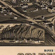 Bird's eye view of Golden Colorado, 1882