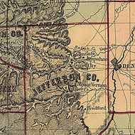 Map of Colorado Territory embracing the Central Gold Region, 1862