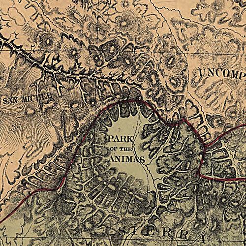 Map of Colorado Territory embracing the Central Gold Region, 1862