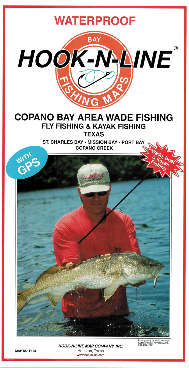 Copano Bay Area Wade, Fly & Kayak Fishing Map by Hook-N-Line