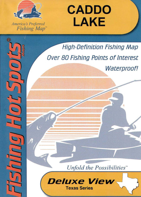 Caddo Lake fishing map – Texas Map Store