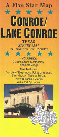 Conroe/Lake Conroe Area by Five Star Maps