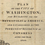Plan of the city of Washington by William Bent, 1793