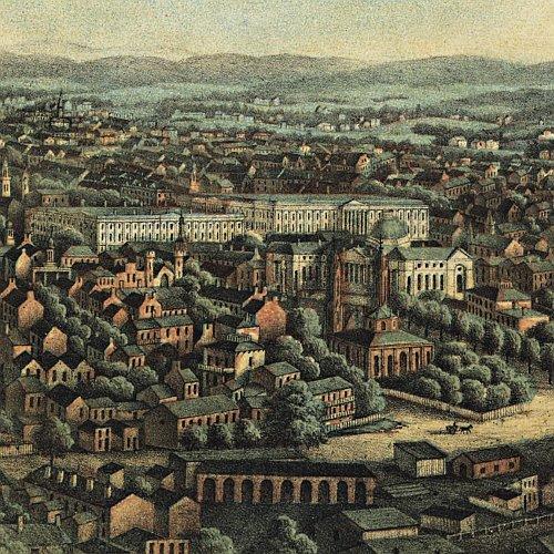 View of Washington City by E. Sachse & Co., 1871