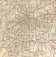 DFW Regional Area Major Arterial Wall Map - Antiqued Version