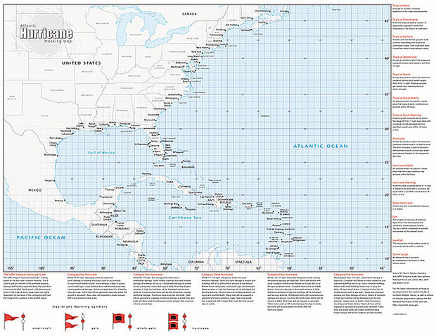 Atlantic Hurricane Tracking Map