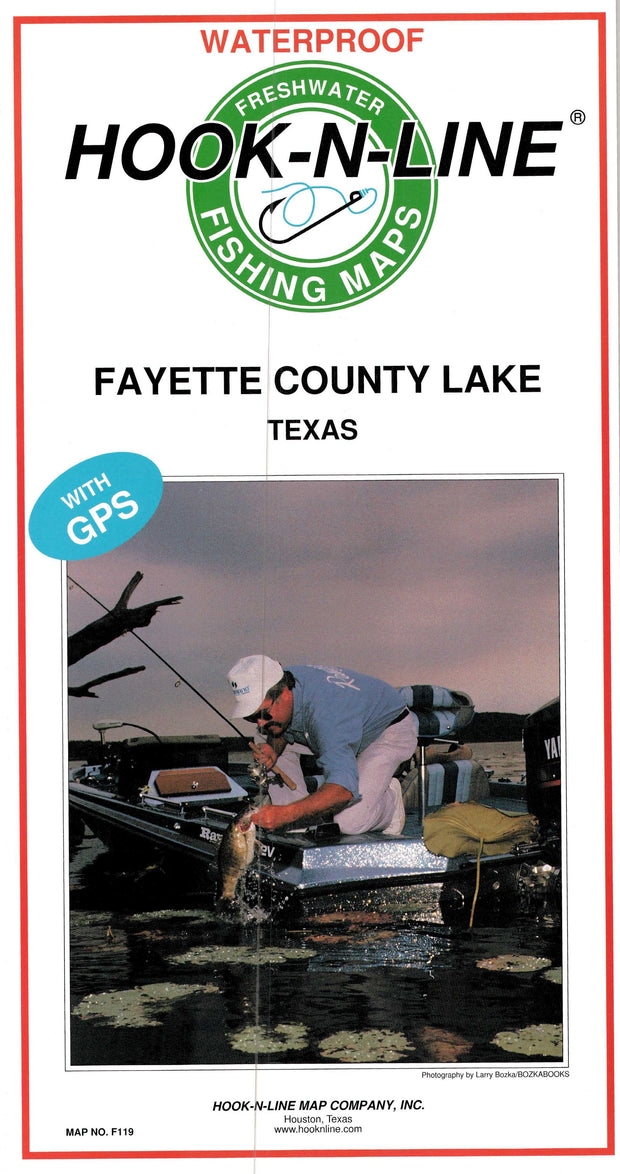Fayette County Lake Fishing Map by Hook-N-Line