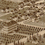 Bird's eye view of De Land Florida, 1884