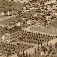 Bird's eye view of De Land Florida, 1884