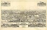 Bird's eye view of Longwood Florida, 1885