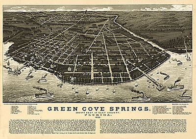 Green Cove Springs, county seat of Clay County, Florida, 1885