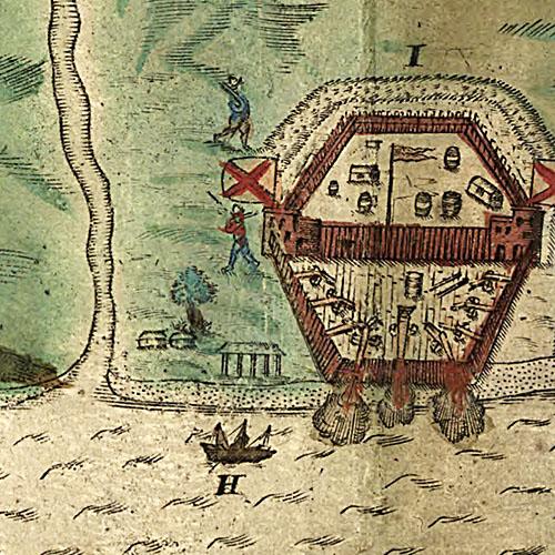 S. Augustini pars est terra Floridaƒ?? 1589