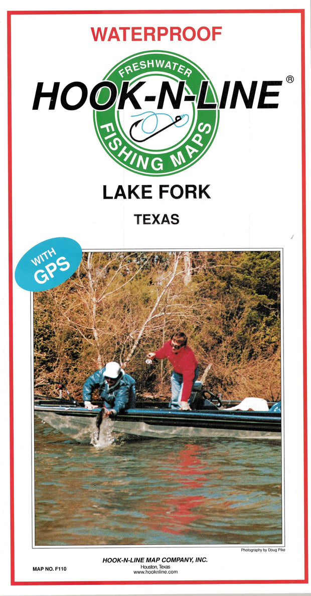 Lake Fork Fishing Map – Texas Map Store