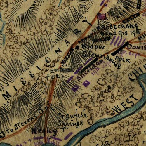 The Battlefield of Chicamauga (sic), Fought the 19th and 20th of Septr 1863 by Robert Knox Sneden