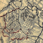 Map illustrating the siege of Atlanta, Ga. by the U.S. forces under command of Maj. Gen. W. T. Sherman, 1864