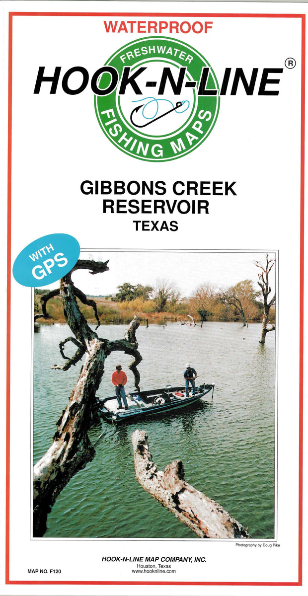 Gibbons Creek Reservoir Fishing Map – Texas Map Store