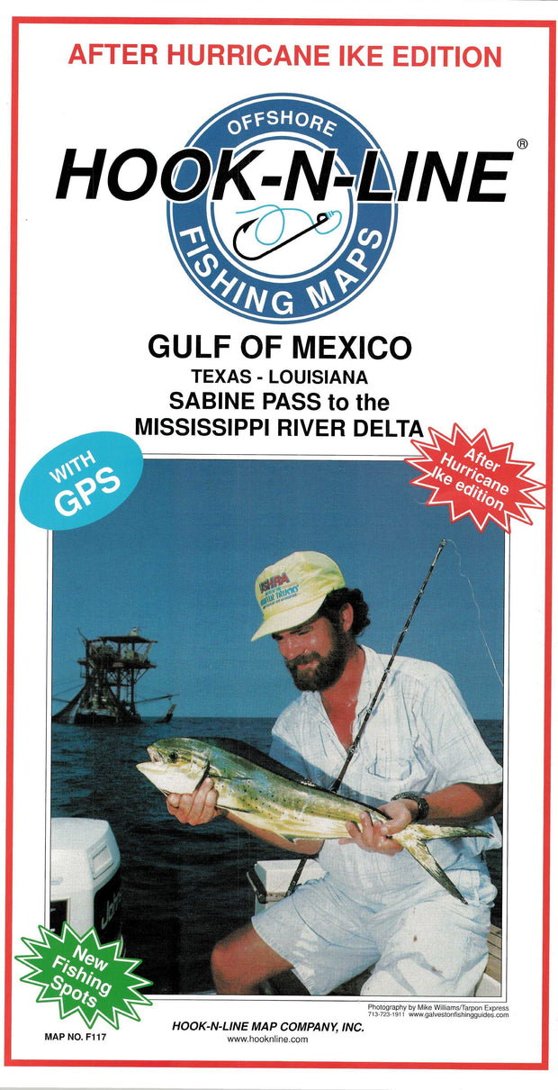Gulf of Mexico Offshore Fishing Map โ Texas Map Store