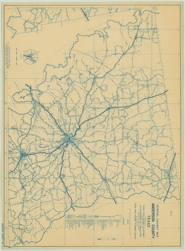 Anderson County 1936, Texas Highway Dept