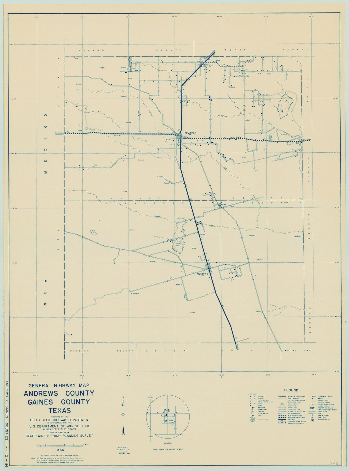 Andrews/Gaines County 1936, Texas Highway Dept