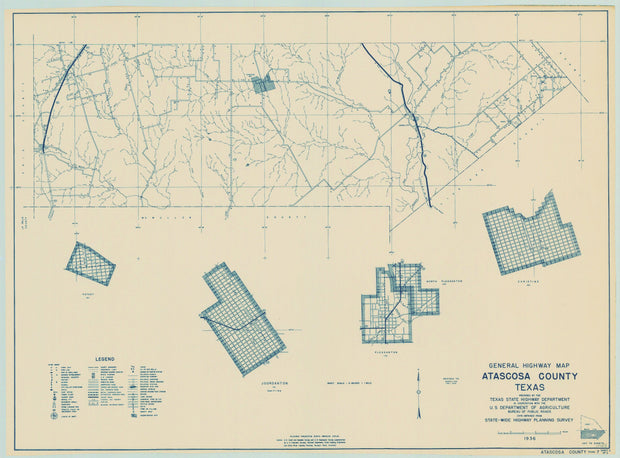 Atascosa County 1936, Texas Highway Dept sheet 2 of 2