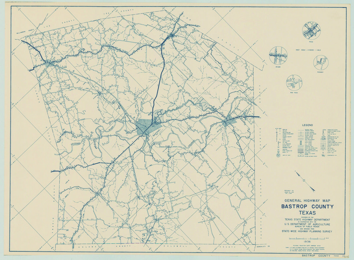 Bastrop County 1936, Texas Highway Dept