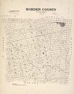 Borden County 1892 Ownership Map