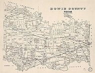 Bowie County 1894, ownership map
