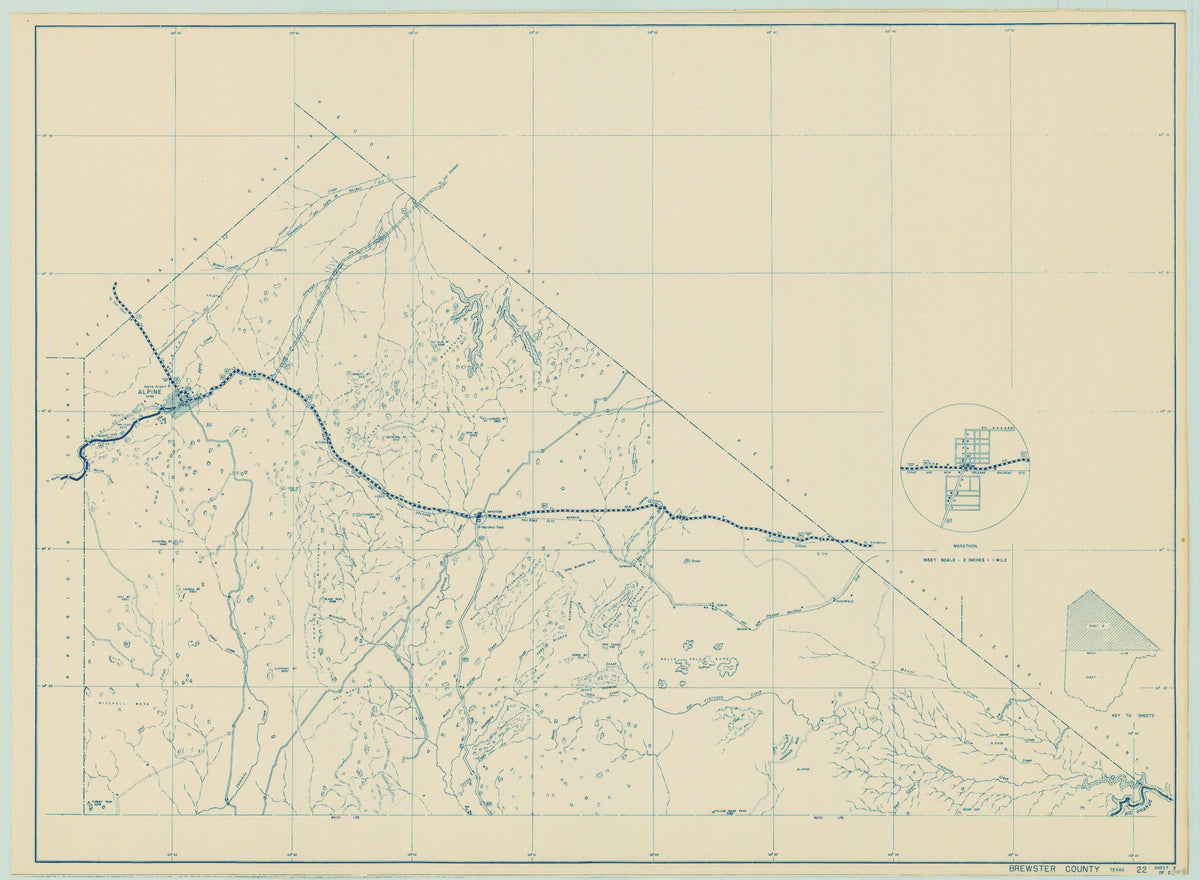 Brewster County 1936, Texas Highway Dept, sheet 2 of 2