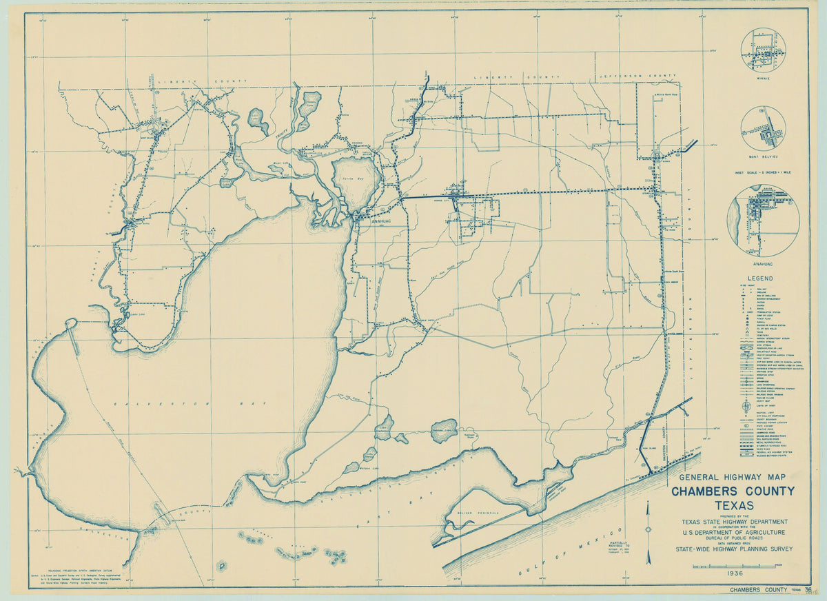 Chambers County 1936, Texas Highway Dept