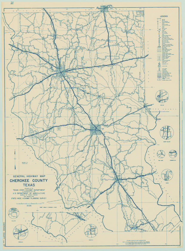 Cherokee County 1936, Texas Highway Dept