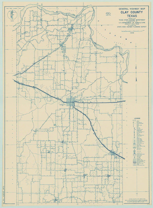Clay County 1936, Texas Highway Dept