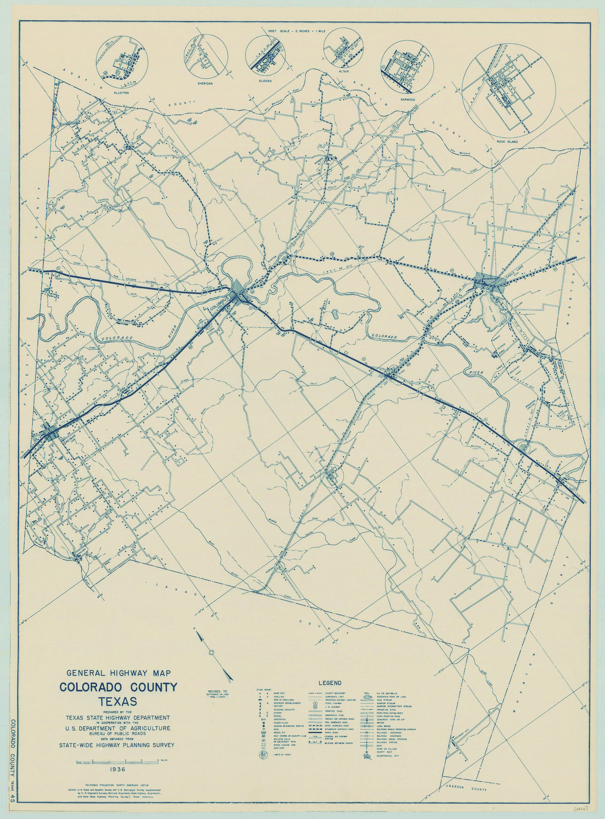 Colorado County 1936, Texas Highway Dept
